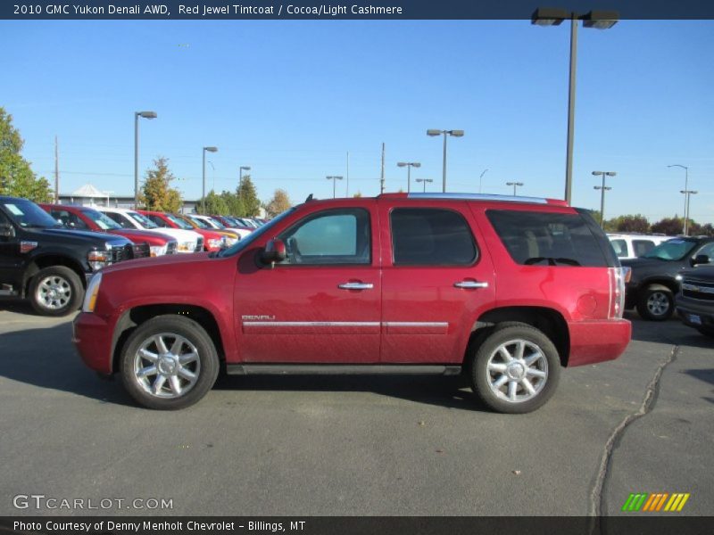 Red Jewel Tintcoat / Cocoa/Light Cashmere 2010 GMC Yukon Denali AWD