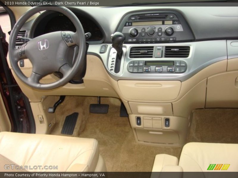 Dark Cherry Pearl / Beige 2010 Honda Odyssey EX-L