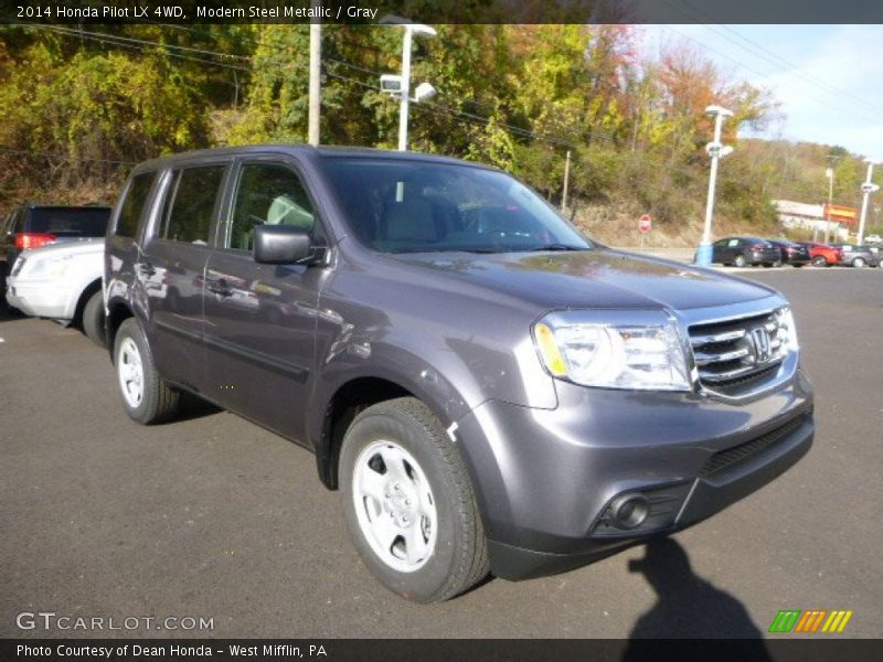 Modern Steel Metallic / Gray 2014 Honda Pilot LX 4WD