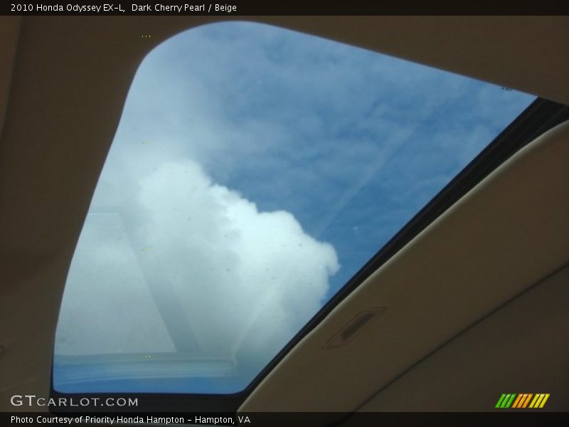 Dark Cherry Pearl / Beige 2010 Honda Odyssey EX-L
