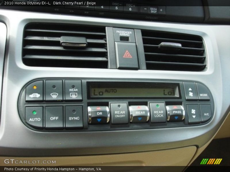 Dark Cherry Pearl / Beige 2010 Honda Odyssey EX-L