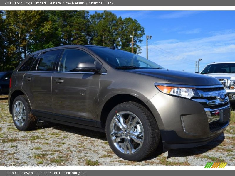 Mineral Gray Metallic / Charcoal Black 2013 Ford Edge Limited