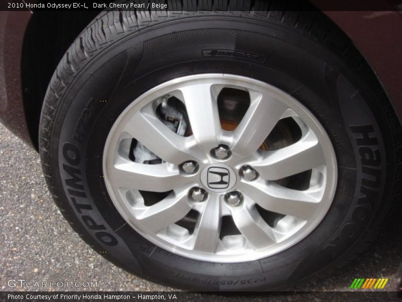 Dark Cherry Pearl / Beige 2010 Honda Odyssey EX-L