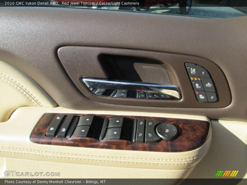 Red Jewel Tintcoat / Cocoa/Light Cashmere 2010 GMC Yukon Denali AWD