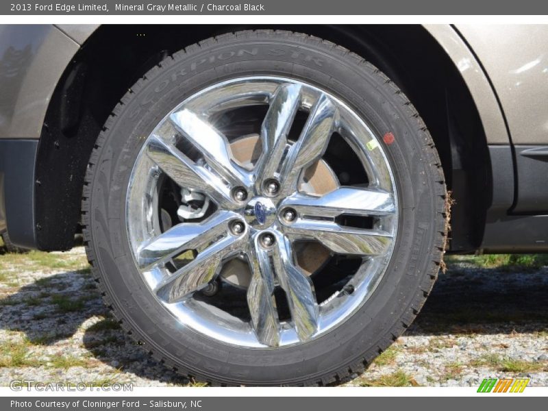 Mineral Gray Metallic / Charcoal Black 2013 Ford Edge Limited