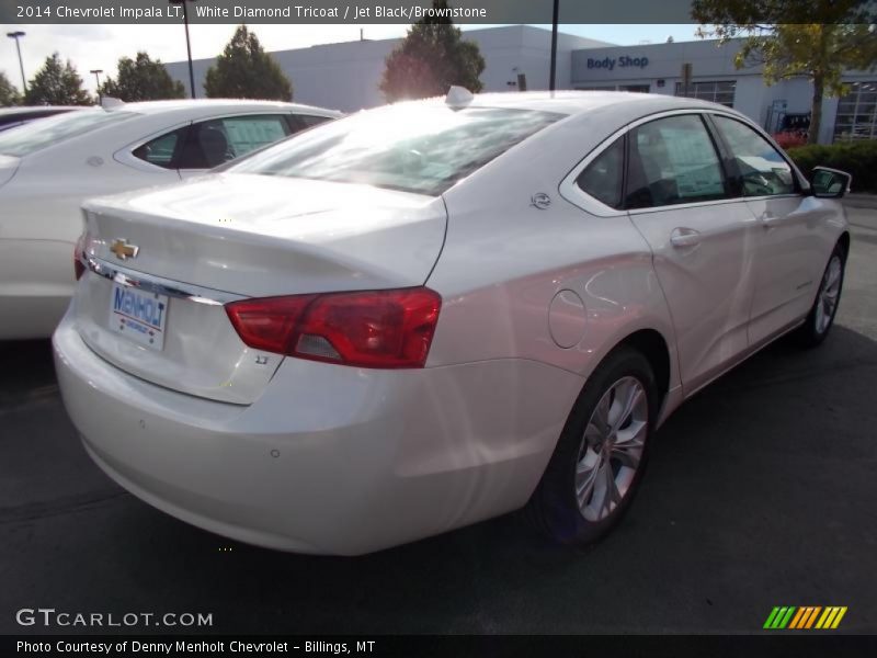 White Diamond Tricoat / Jet Black/Brownstone 2014 Chevrolet Impala LT
