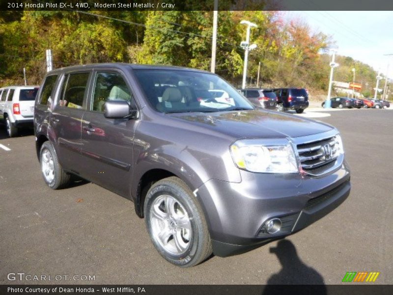 Modern Steel Metallic / Gray 2014 Honda Pilot EX-L 4WD