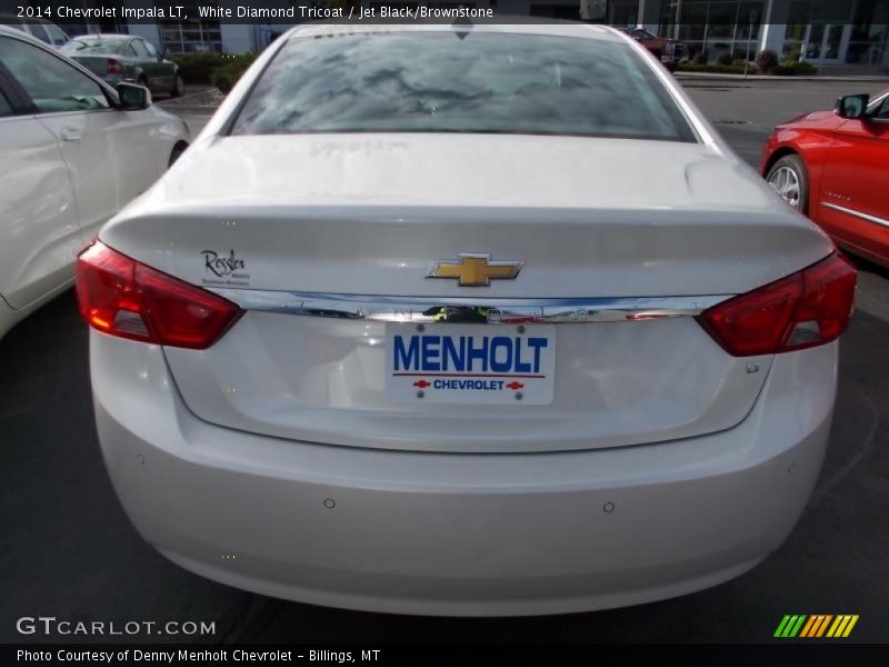 White Diamond Tricoat / Jet Black/Brownstone 2014 Chevrolet Impala LT