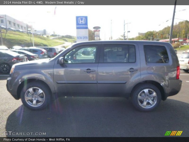 Modern Steel Metallic / Gray 2014 Honda Pilot EX-L 4WD