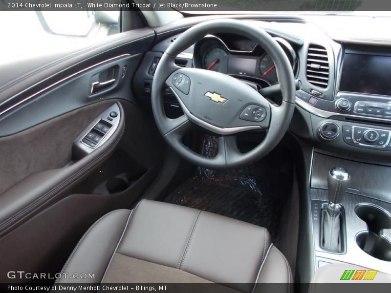White Diamond Tricoat / Jet Black/Brownstone 2014 Chevrolet Impala LT