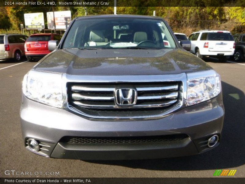 Modern Steel Metallic / Gray 2014 Honda Pilot EX-L 4WD