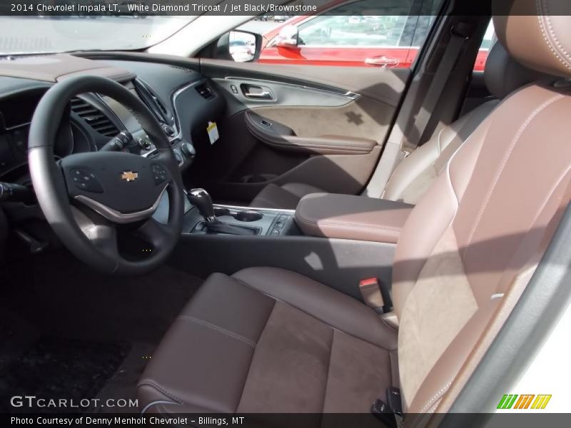 White Diamond Tricoat / Jet Black/Brownstone 2014 Chevrolet Impala LT