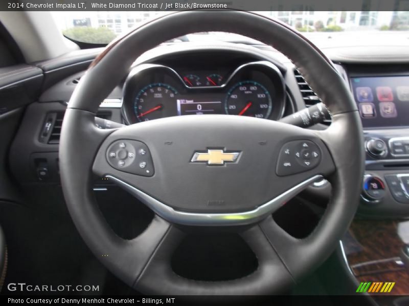 White Diamond Tricoat / Jet Black/Brownstone 2014 Chevrolet Impala LT