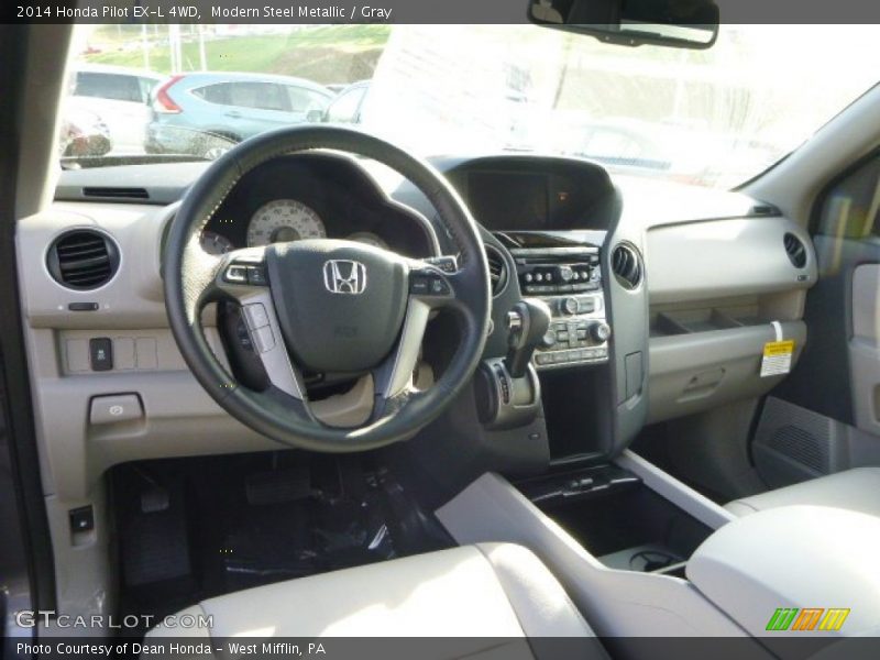 Modern Steel Metallic / Gray 2014 Honda Pilot EX-L 4WD