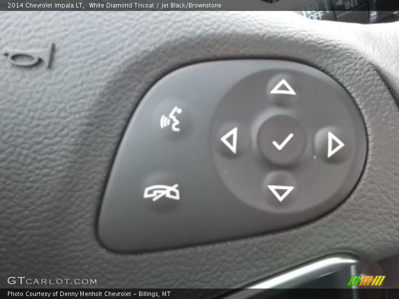 White Diamond Tricoat / Jet Black/Brownstone 2014 Chevrolet Impala LT