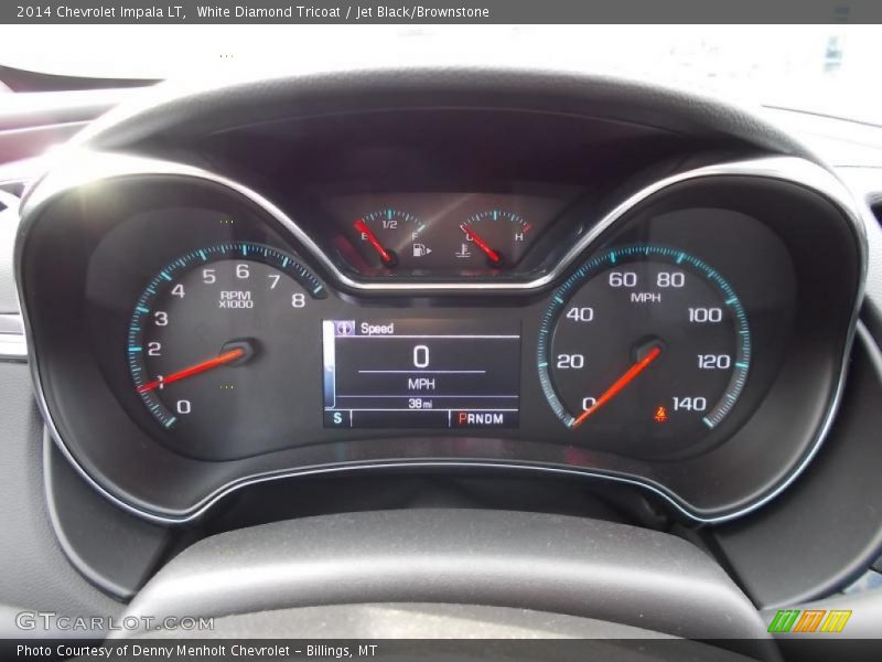 White Diamond Tricoat / Jet Black/Brownstone 2014 Chevrolet Impala LT