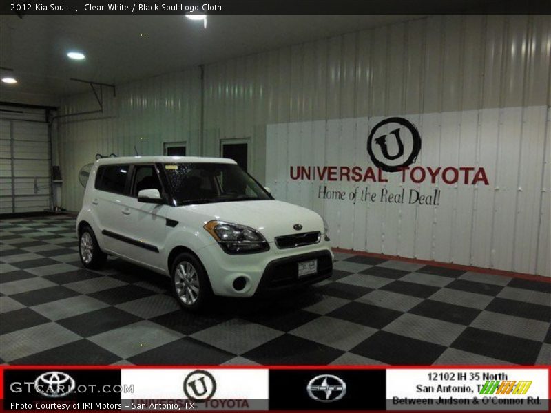 Clear White / Black Soul Logo Cloth 2012 Kia Soul +