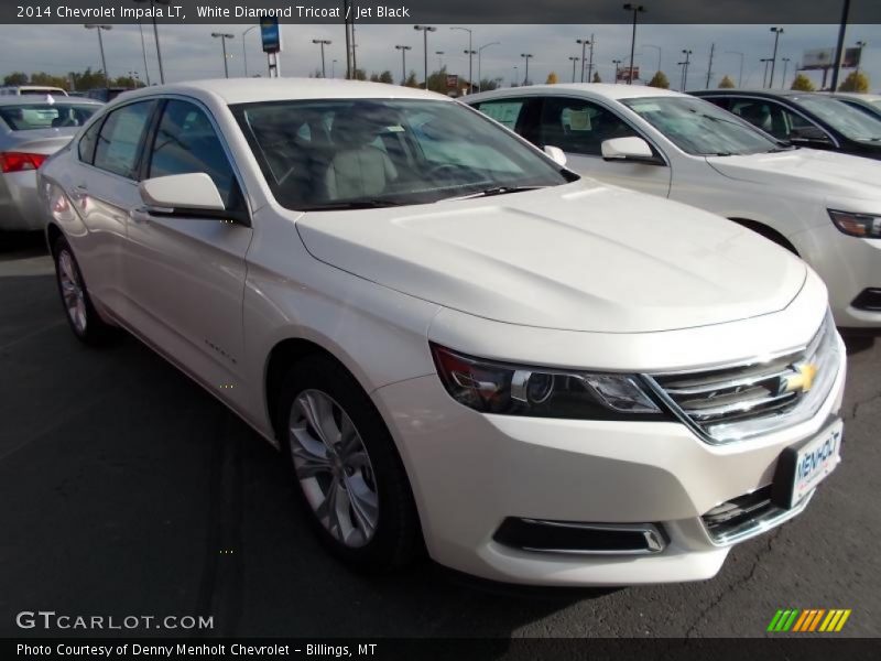 White Diamond Tricoat / Jet Black 2014 Chevrolet Impala LT