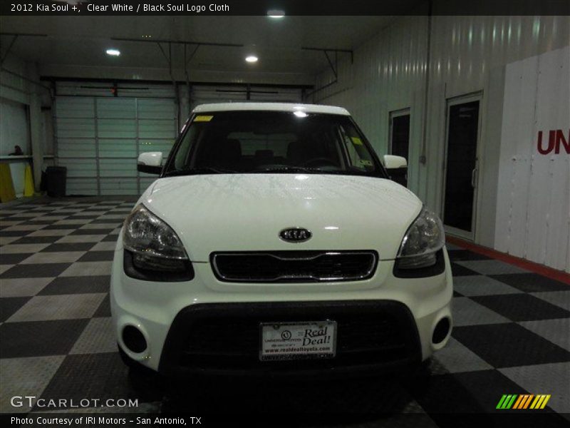 Clear White / Black Soul Logo Cloth 2012 Kia Soul +