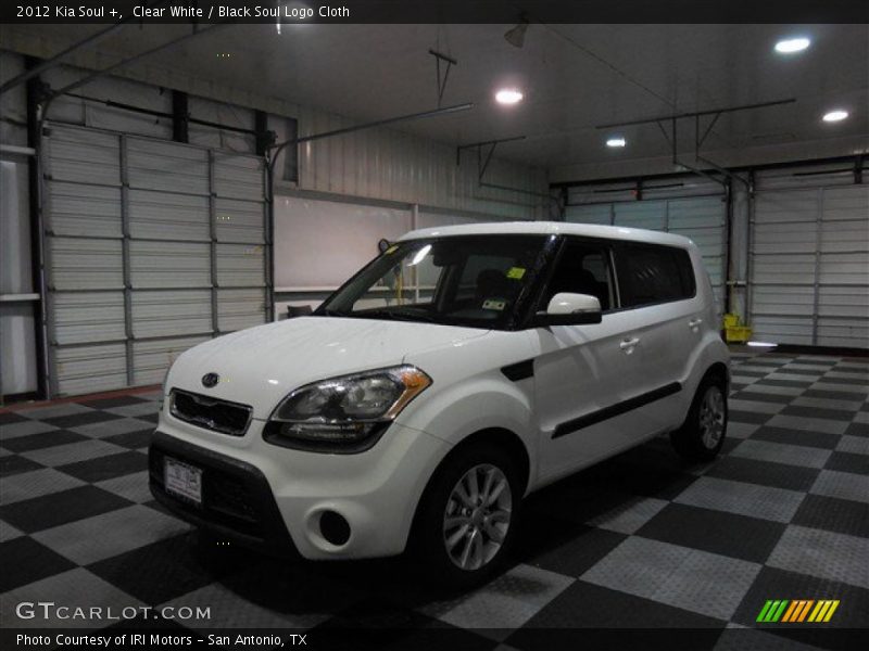 Clear White / Black Soul Logo Cloth 2012 Kia Soul +