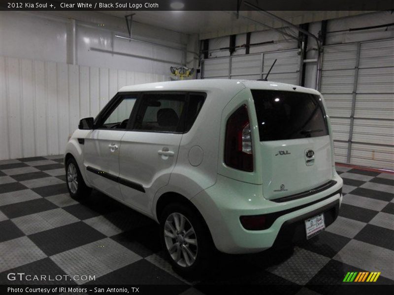 Clear White / Black Soul Logo Cloth 2012 Kia Soul +