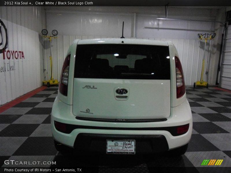 Clear White / Black Soul Logo Cloth 2012 Kia Soul +