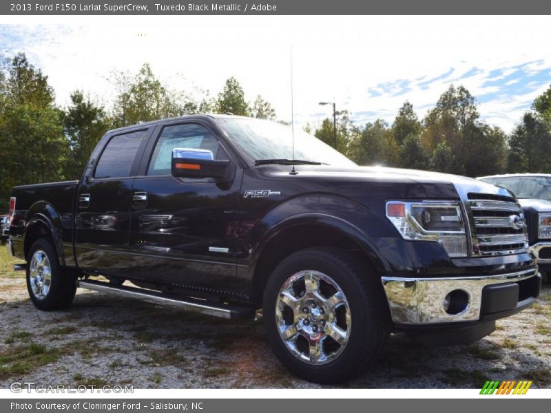 Tuxedo Black Metallic / Adobe 2013 Ford F150 Lariat SuperCrew
