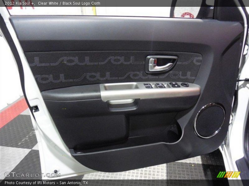 Clear White / Black Soul Logo Cloth 2012 Kia Soul +