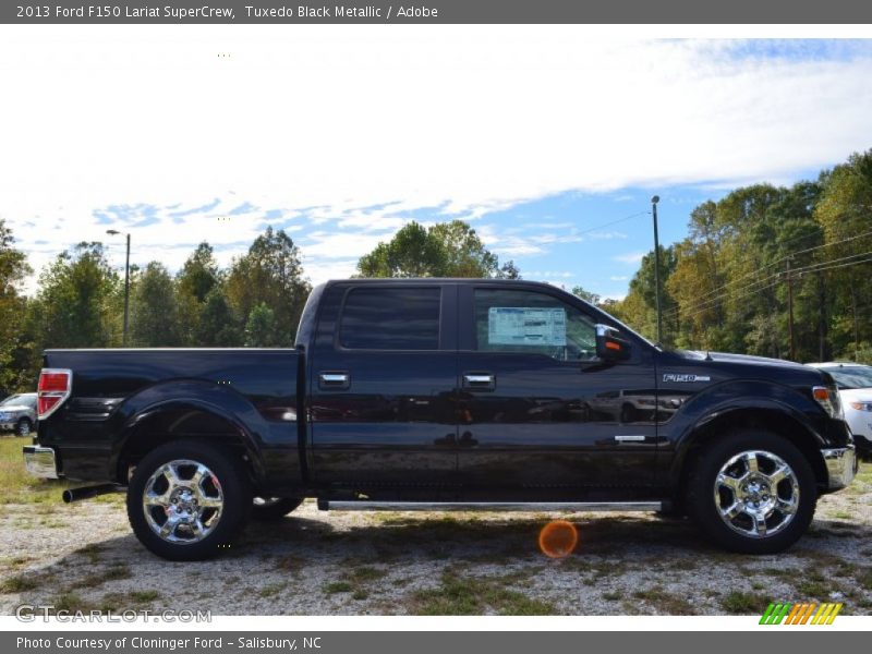 Tuxedo Black Metallic / Adobe 2013 Ford F150 Lariat SuperCrew
