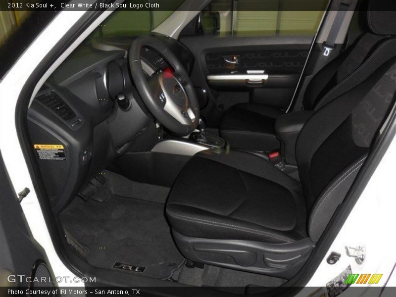 Clear White / Black Soul Logo Cloth 2012 Kia Soul +