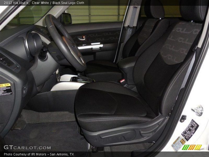 Clear White / Black Soul Logo Cloth 2012 Kia Soul +