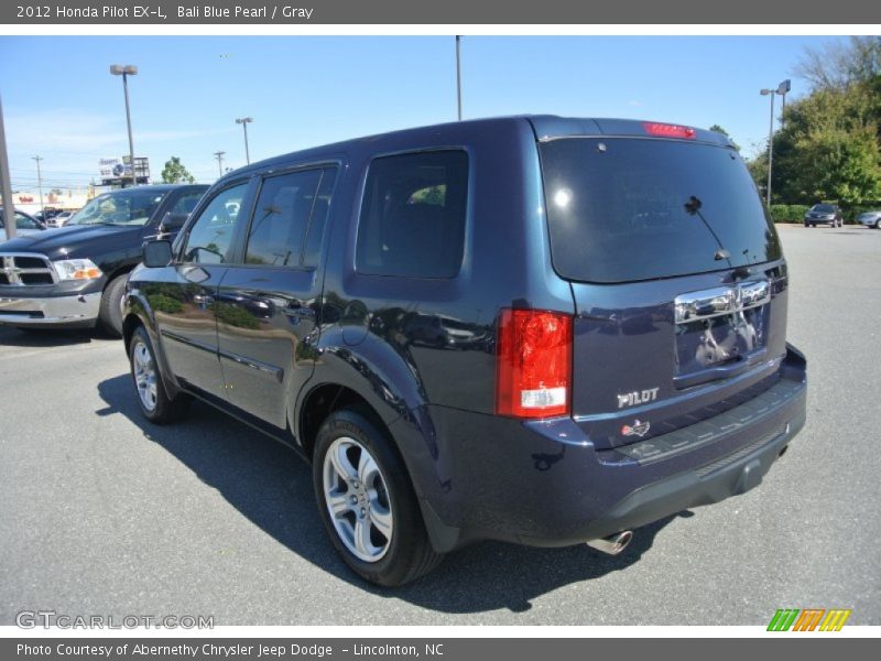 Bali Blue Pearl / Gray 2012 Honda Pilot EX-L