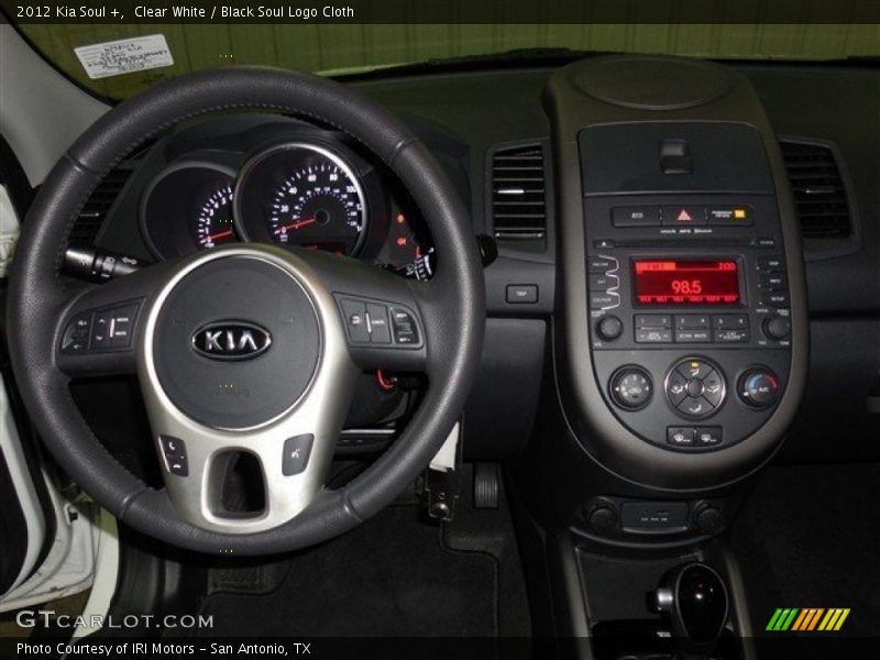 Clear White / Black Soul Logo Cloth 2012 Kia Soul +