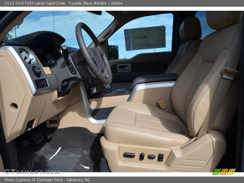 Tuxedo Black Metallic / Adobe 2013 Ford F150 Lariat SuperCrew