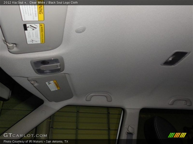 Clear White / Black Soul Logo Cloth 2012 Kia Soul +