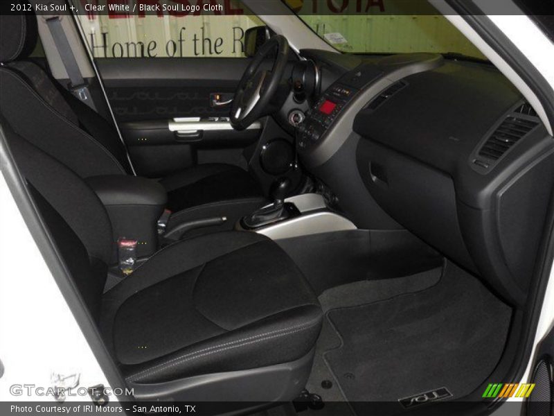 Clear White / Black Soul Logo Cloth 2012 Kia Soul +