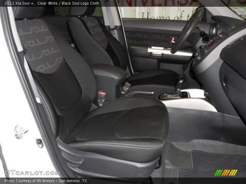 Clear White / Black Soul Logo Cloth 2012 Kia Soul +