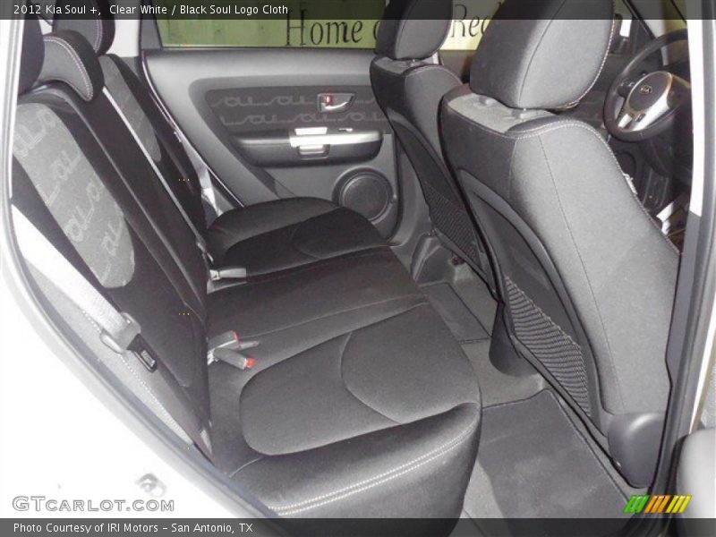 Clear White / Black Soul Logo Cloth 2012 Kia Soul +