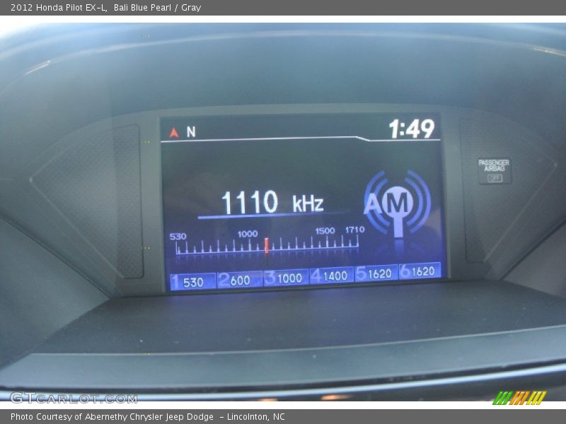 Bali Blue Pearl / Gray 2012 Honda Pilot EX-L