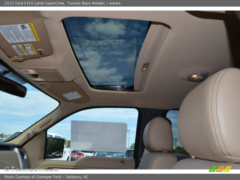 Tuxedo Black Metallic / Adobe 2013 Ford F150 Lariat SuperCrew