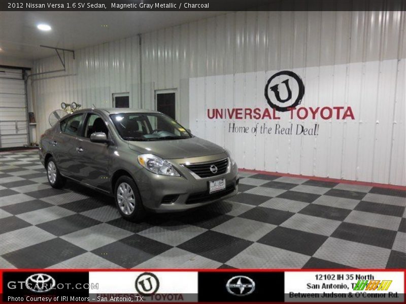 Magnetic Gray Metallic / Charcoal 2012 Nissan Versa 1.6 SV Sedan