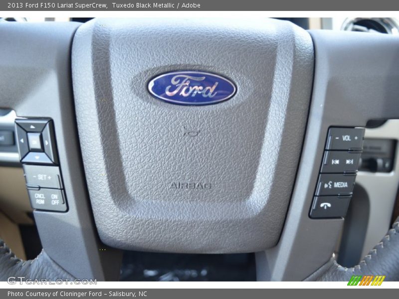 Tuxedo Black Metallic / Adobe 2013 Ford F150 Lariat SuperCrew