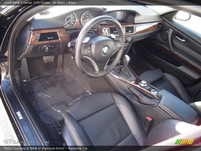 Black Interior - 2008 3 Series 335i Sedan 