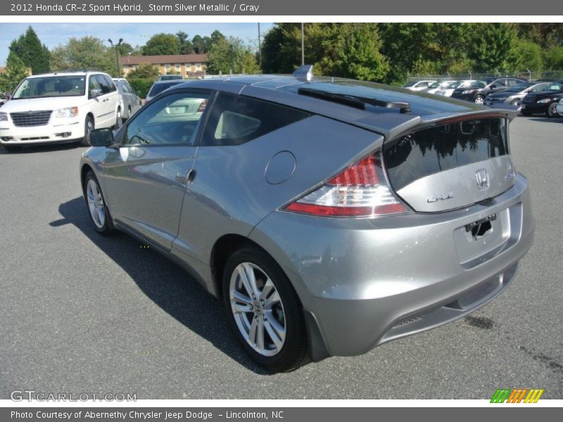 Storm Silver Metallic / Gray 2012 Honda CR-Z Sport Hybrid