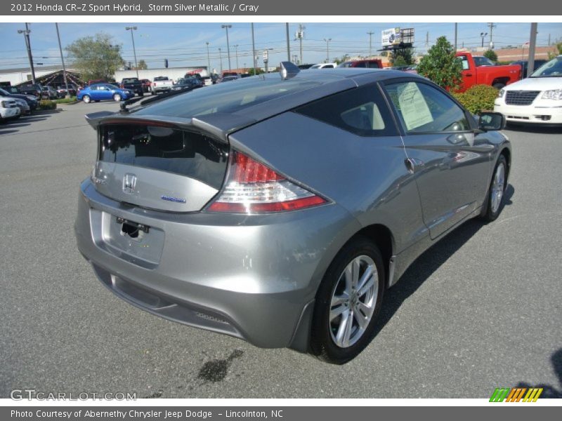 Storm Silver Metallic / Gray 2012 Honda CR-Z Sport Hybrid