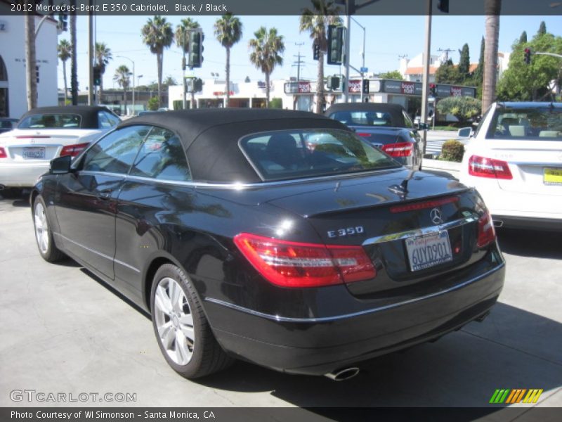 Black / Black 2012 Mercedes-Benz E 350 Cabriolet