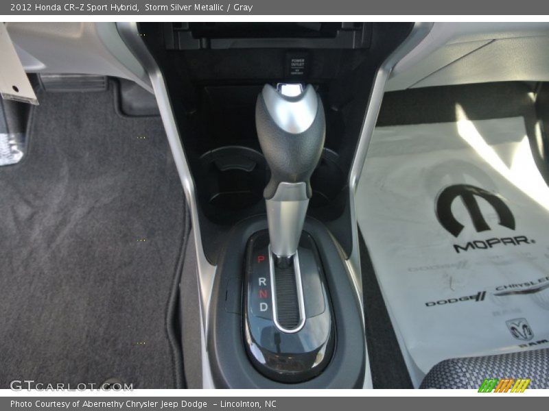 Storm Silver Metallic / Gray 2012 Honda CR-Z Sport Hybrid