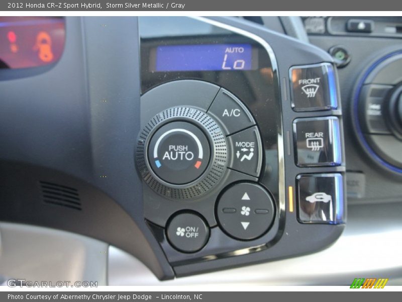 Storm Silver Metallic / Gray 2012 Honda CR-Z Sport Hybrid