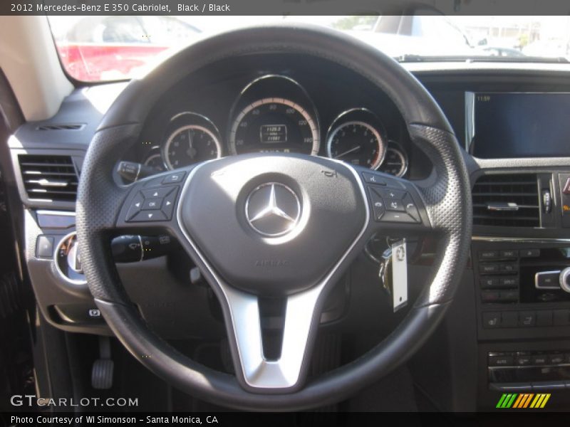 Black / Black 2012 Mercedes-Benz E 350 Cabriolet