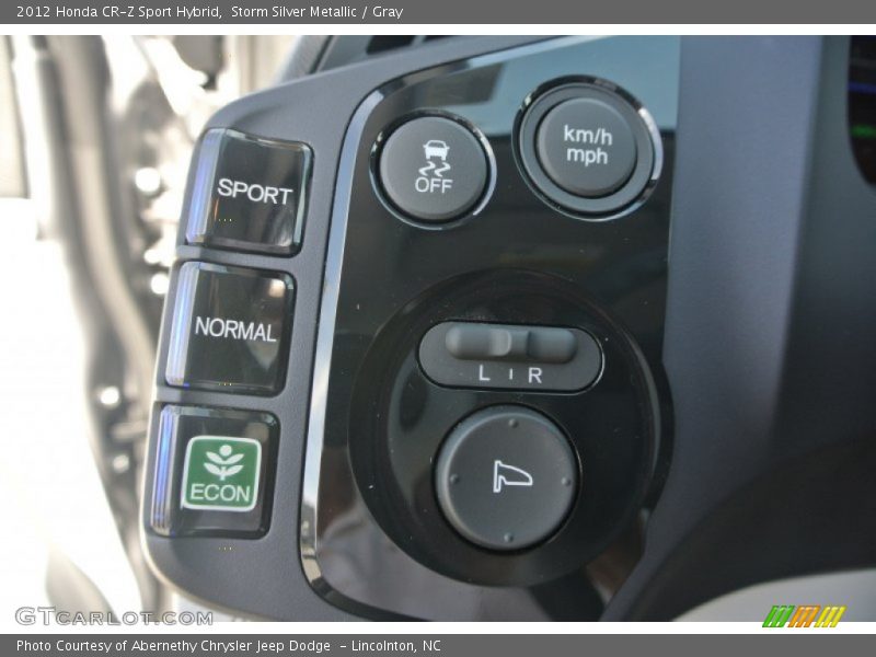 Storm Silver Metallic / Gray 2012 Honda CR-Z Sport Hybrid